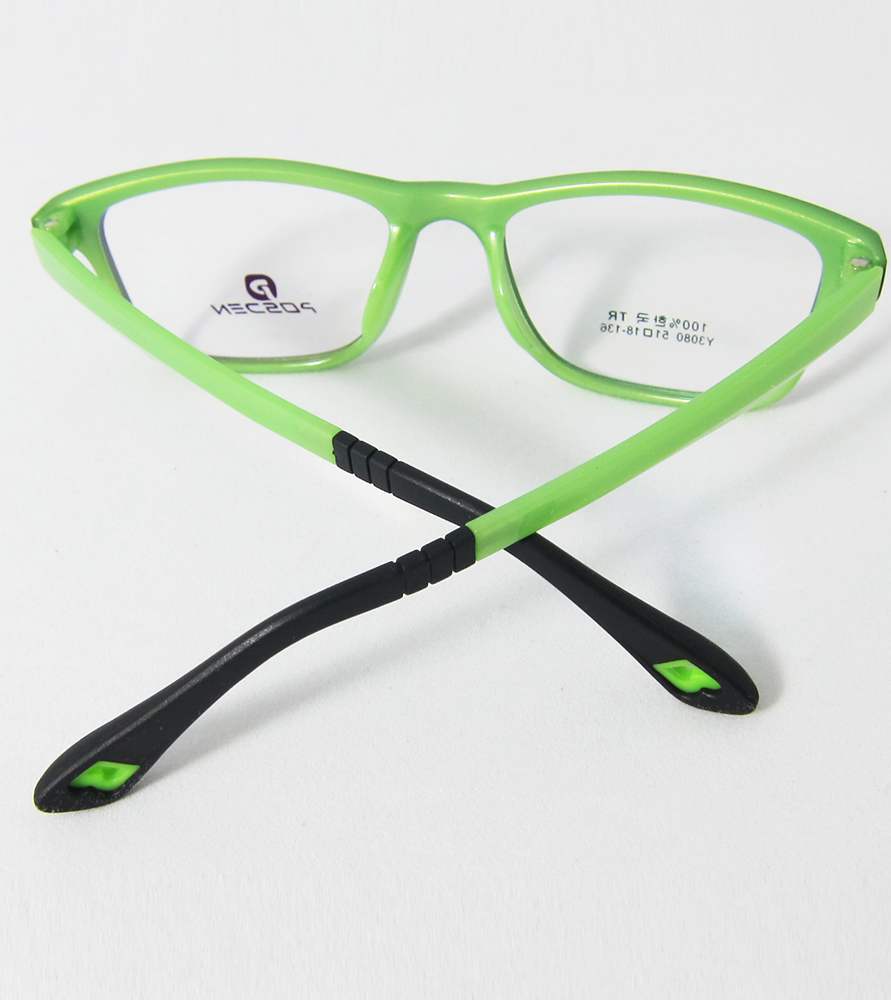 TR90-綠色(亮面)輕盈韓國技術設計眼鏡