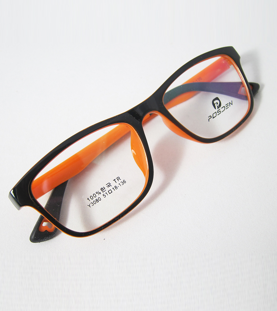 TR90-橙色(亮面)輕盈韓國技術設計眼鏡