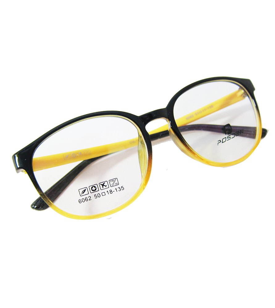 TR90-黃色(亮面)輕盈韓國技術設計眼鏡