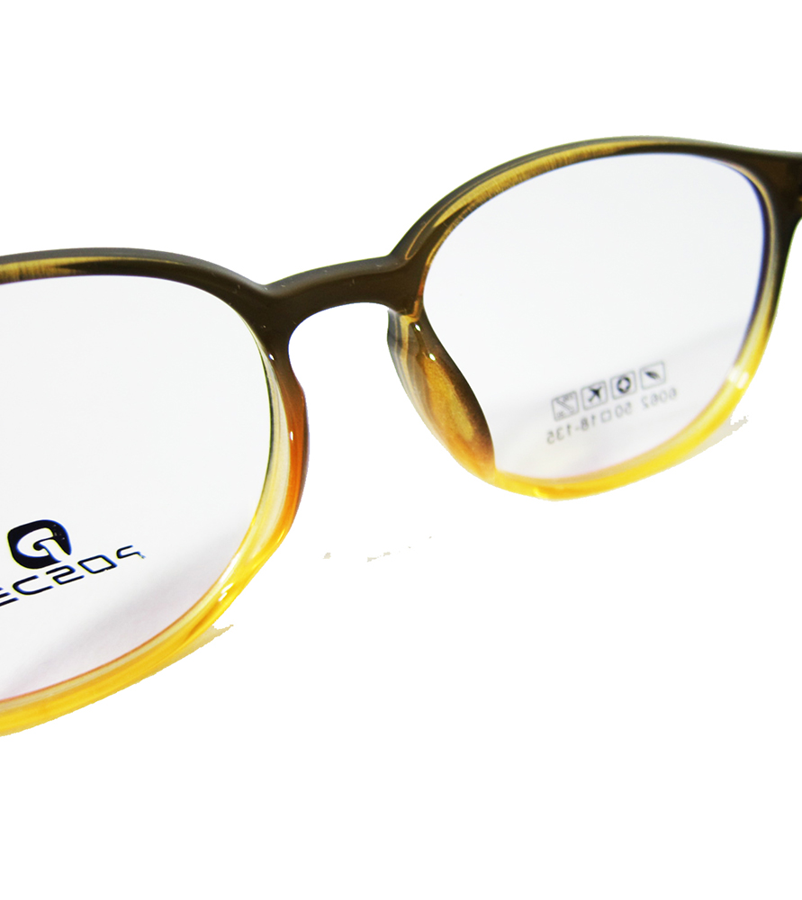 TR90-黃色(亮面)輕盈韓國技術設計眼鏡